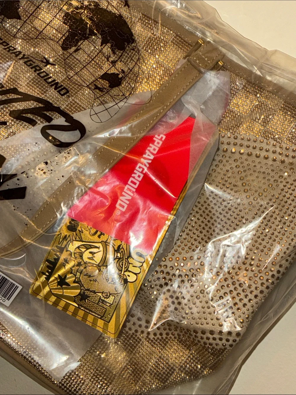 Sprayground Trinity Rhinestone 24K tote bag